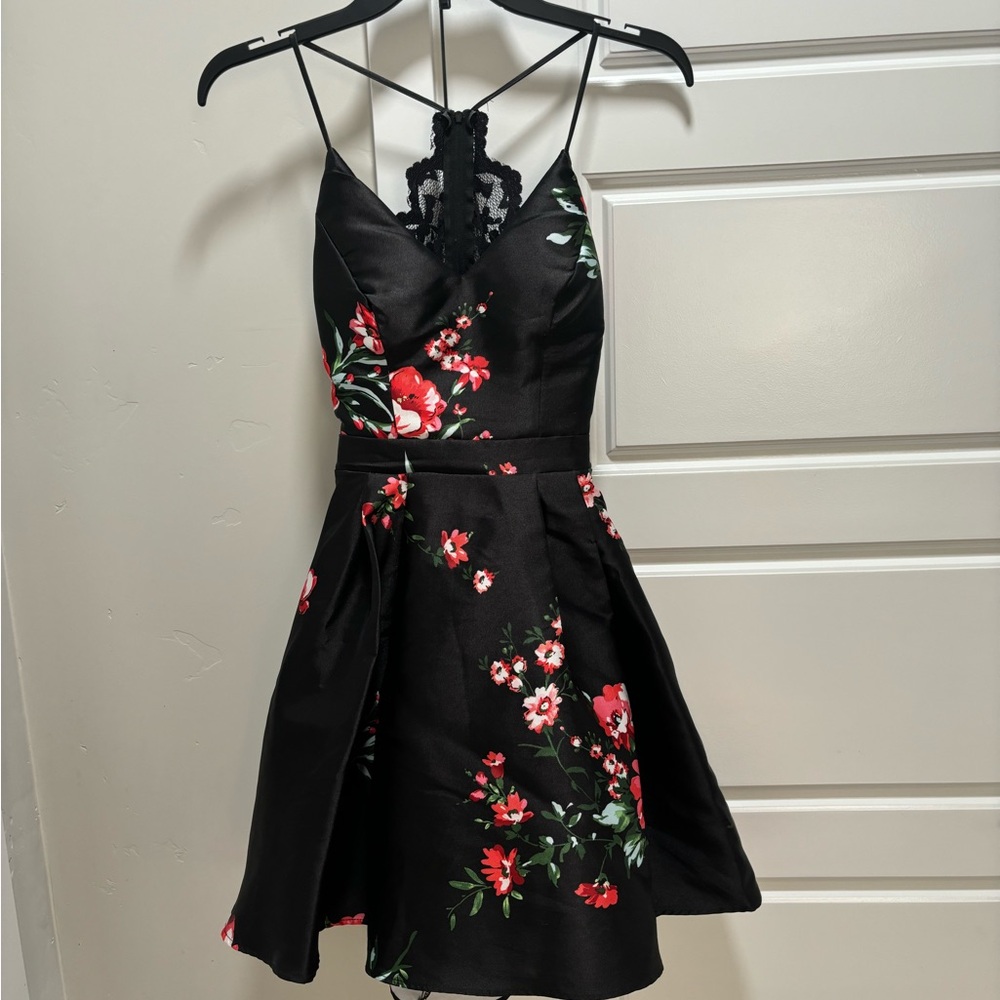 Black/ Lace Homecoming dress